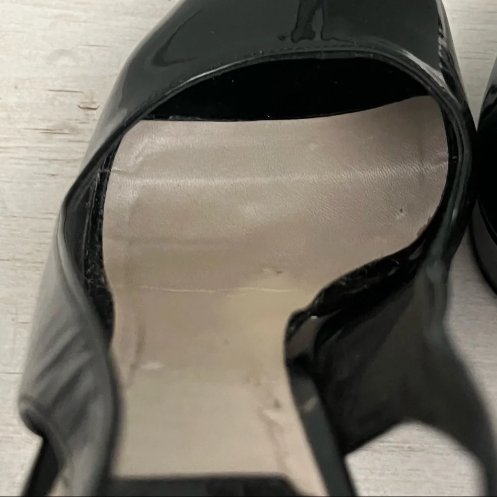 Christian Dior Patent Leather Slingback Pumps SIze 36.5/6.5 - Picture 14 of 16